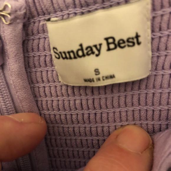 SUNDAY BEST purple dress with tags. Size small quality made dress - Picture 4 of 11
